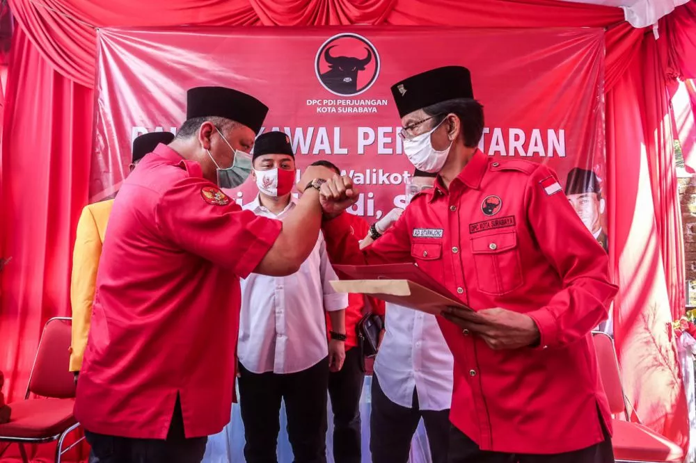 Hadiri Pendaftaran Eri Cahyadi, Whisnu Sakti: Satukan Tekad Menangkan Pilkada Surabaya