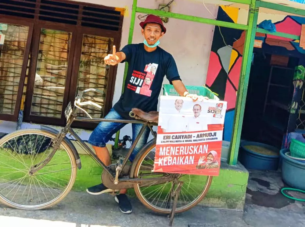 Meneruskan Kebaikan, Aktivis Dolly Tempe Bang Jarwo Dukung Pemenangan Eri Cahyadi-Armudji