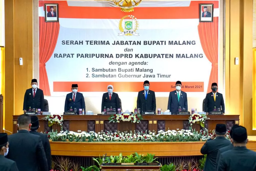Lantik Bupati Malang, Gubernur Khofifah Minta Percepatan PSN