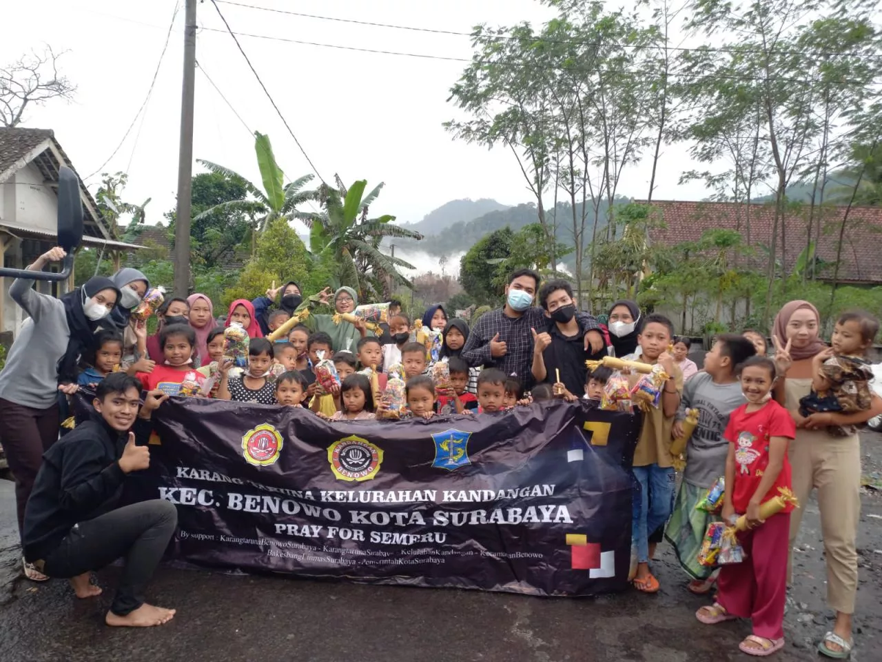 Karang Taruna Benowo Kirim Bantuan untuk Pengungsi Semeru, Fuad Benardi: Salut