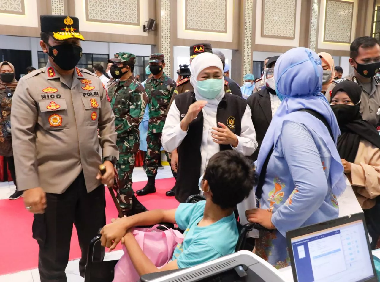 Vaksin Covid Dosis Pertama Jatim Tembus 71%, Mojokerto Juaranya