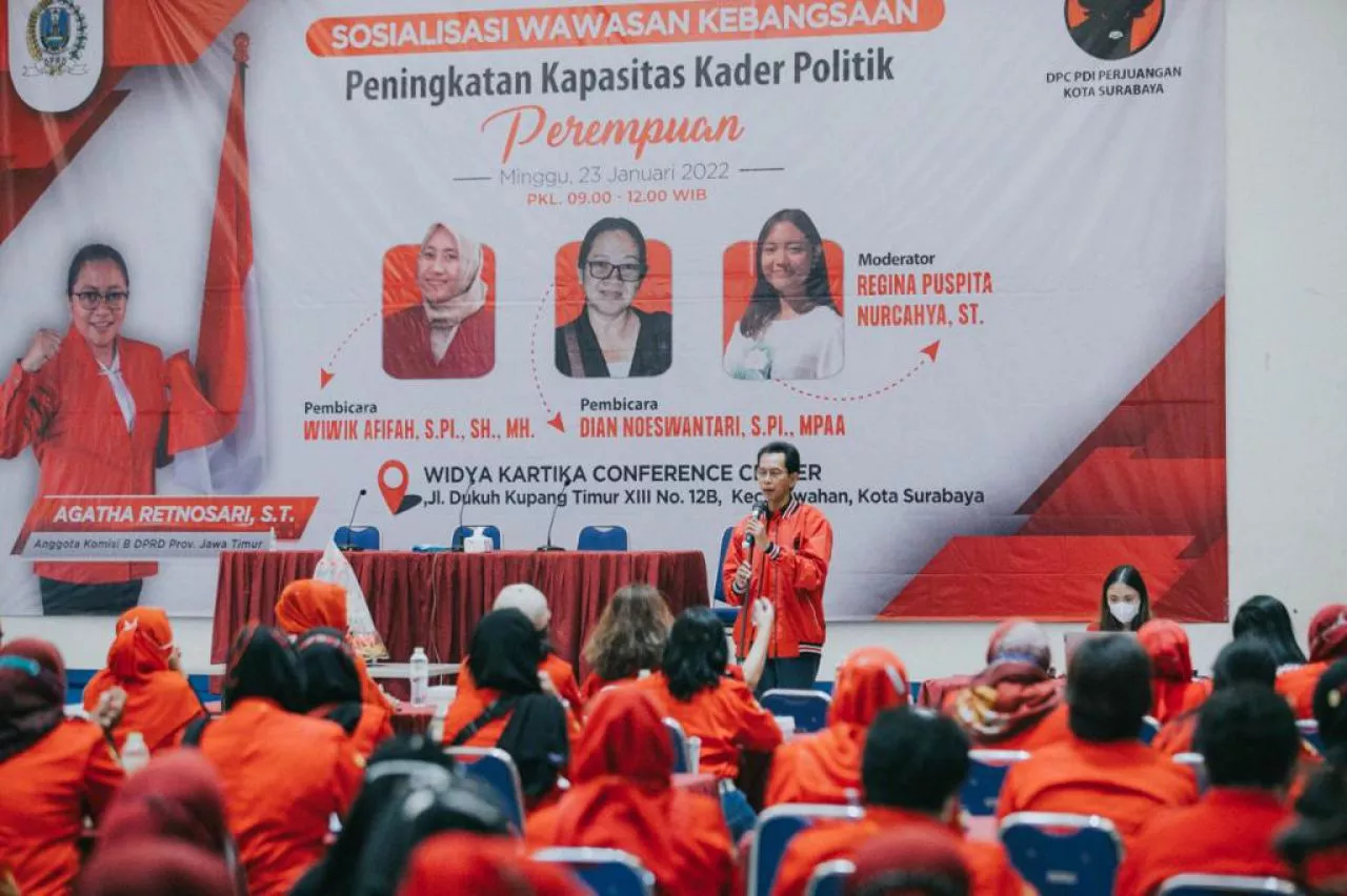 Gembleng Kader Perempuan, PDIP Surabaya Siapkan Strategi Menang Pemilu 2024