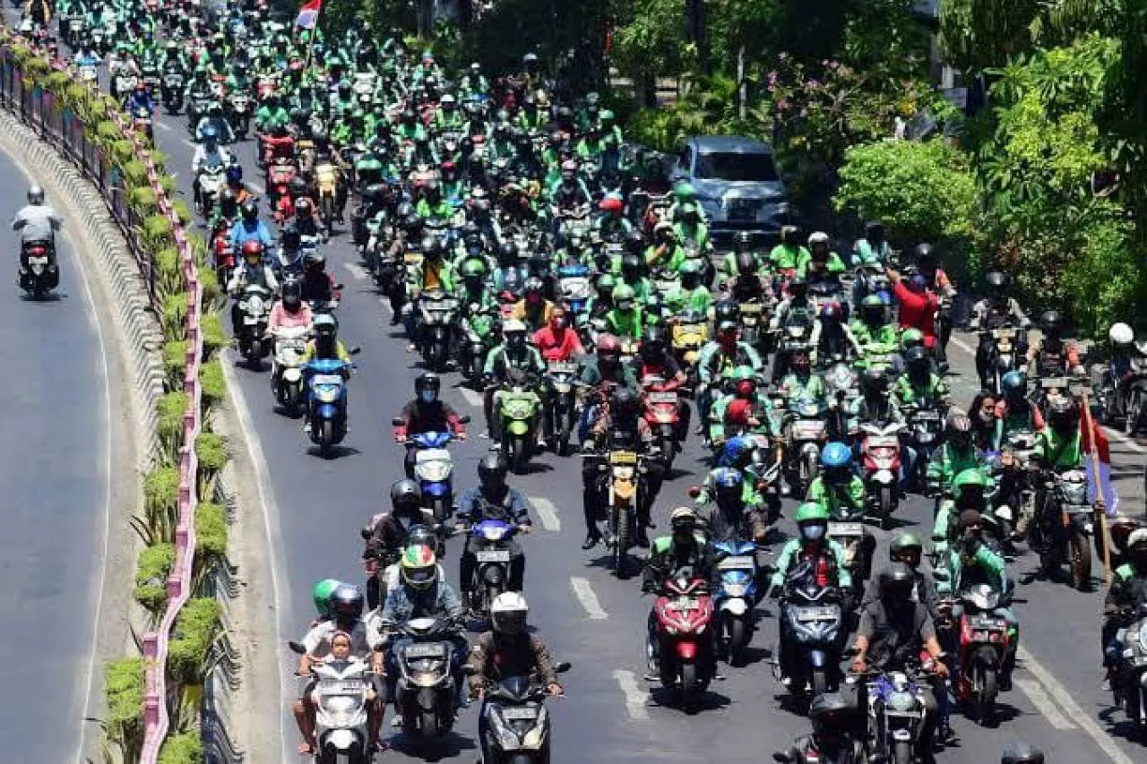 Catat! Ini 11 Lokasi yang Akan Dikunjungi Ribuan Driver Ojek Online di Surabaya