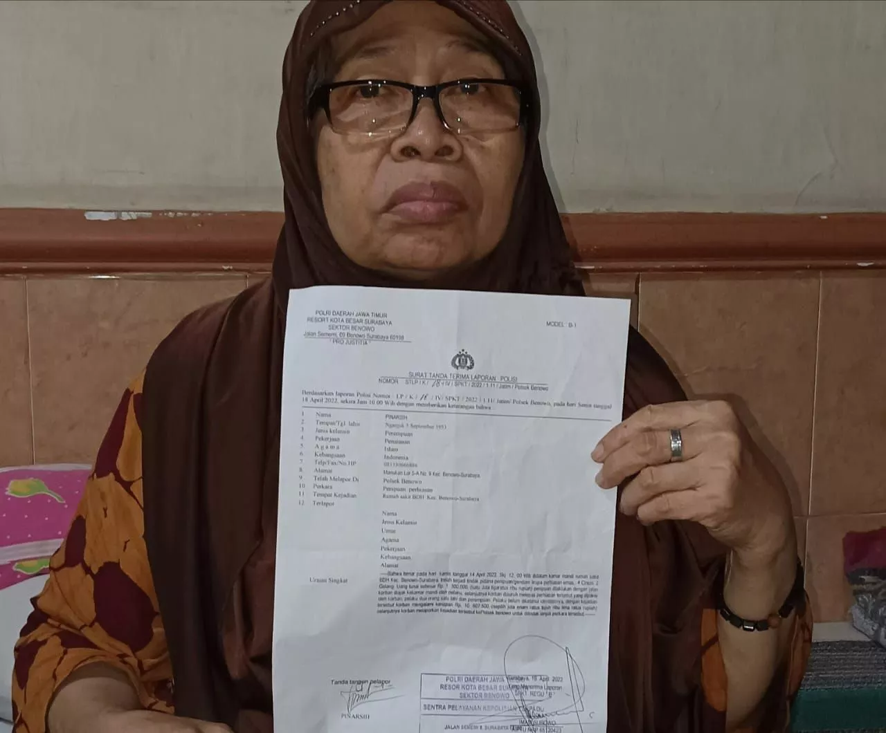 Antre Berobat di RS BDH, Nenek Warga Manukan Jadi Korban Gendam, Perhiasan Raib