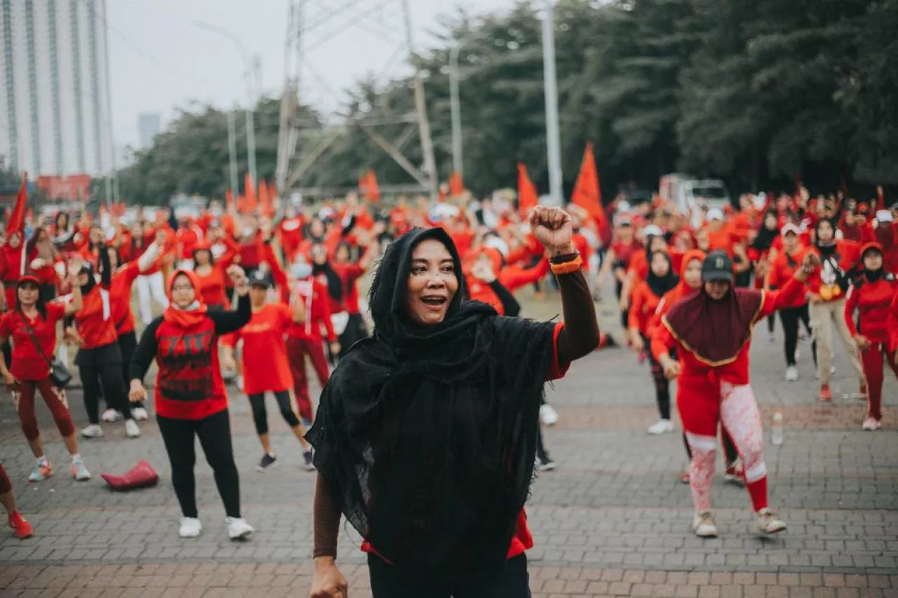 Peringati Harkitnas, PDIP Surabaya Gelar Senam Cinta Tanah Air di 32 Lokasi