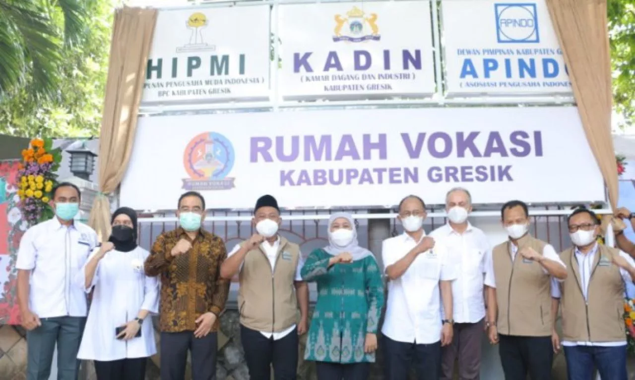 Resmikan Rumah Vokasi Gresik, Gubernur Jatim Berharap Tekan Angka Pengangguran