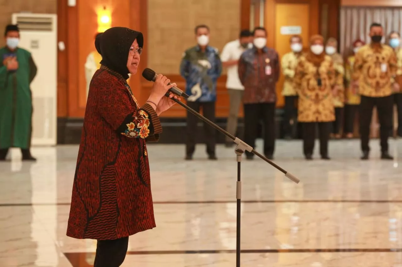 Lantik Pejabat Pratama Tinggi, Mensos Risma: Beri yang Terbaik untuk Masyarakat!