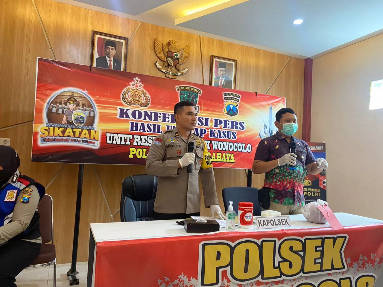 Polisi Tangkap Pelaku Pembuang Bayi di Jemur Ngawinan Surabaya