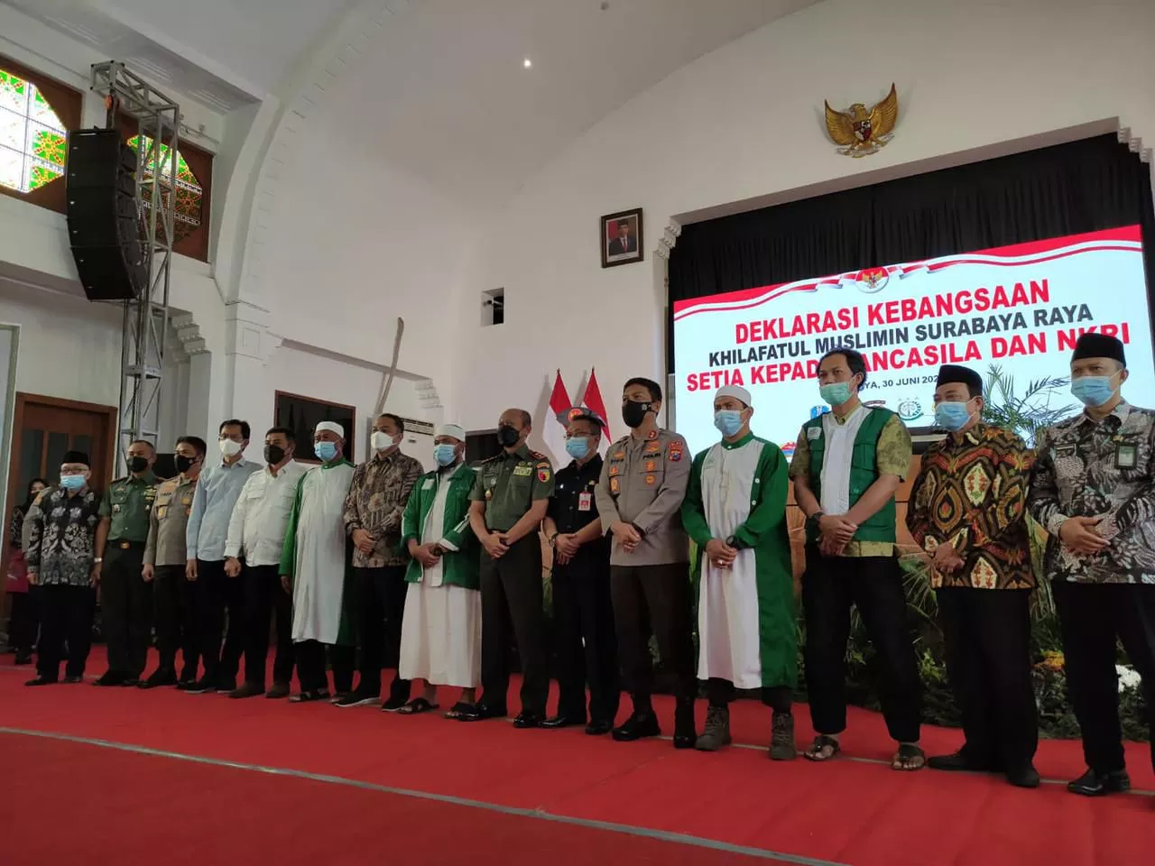 Forkopimda Jatim Gelar Deklarasi Setia NKRI Bersama Khilafatul Muslimin