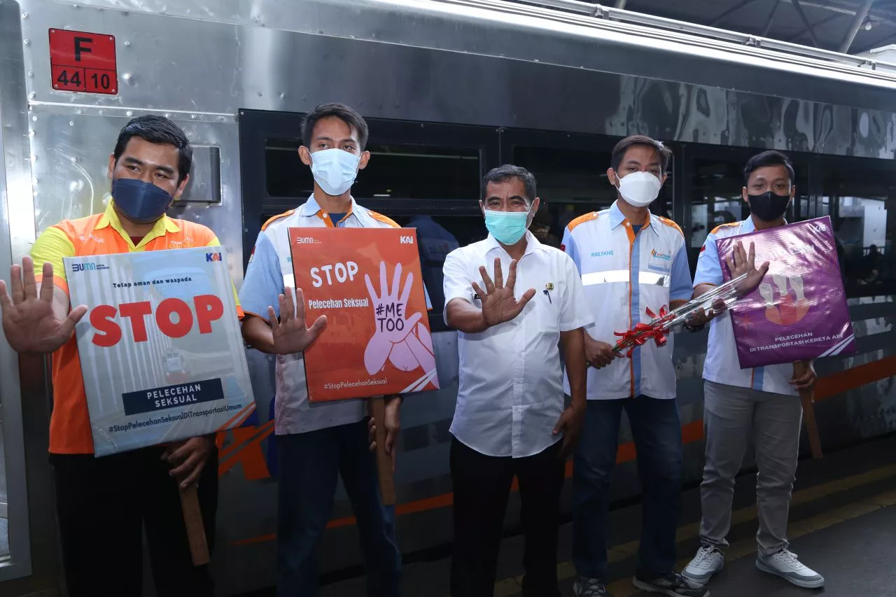 PT KAI Kampanyekan Tolak Kekerasan Seksual Serentak di 14 Stasiun Wilayah Daop 8
