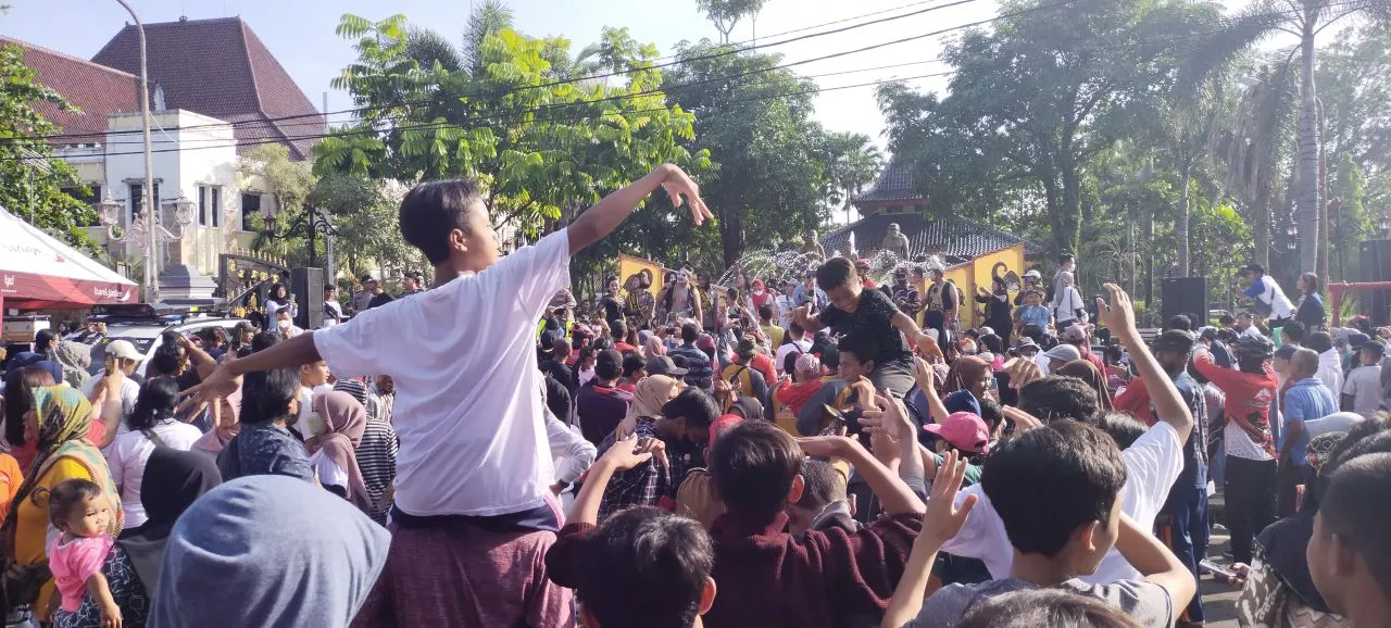 Foto: Begini Keceriaan Warga Ngawi Sambut Pembukaan Car Free Day