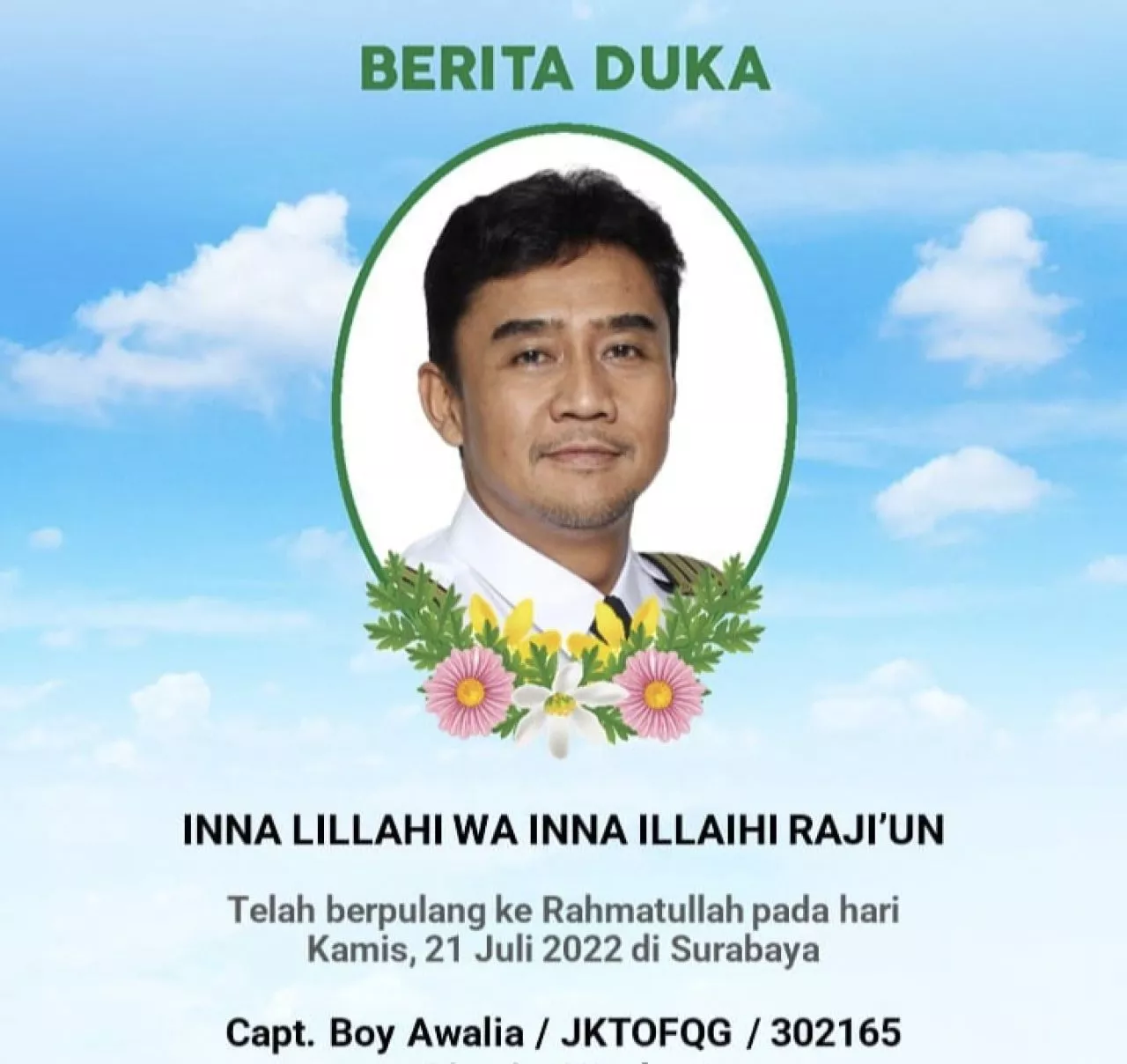 Mendadak Sakit saat Menerbangkan Pesawat, Pilot Citilink Meninggal Dunia