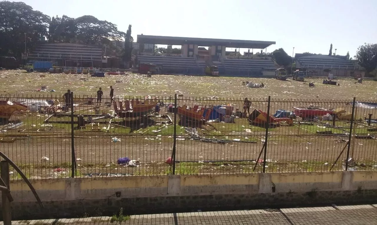 Parah! Begini Kondisi Stadion Bayuangga Probolinggo Usai Festival Pendalungan