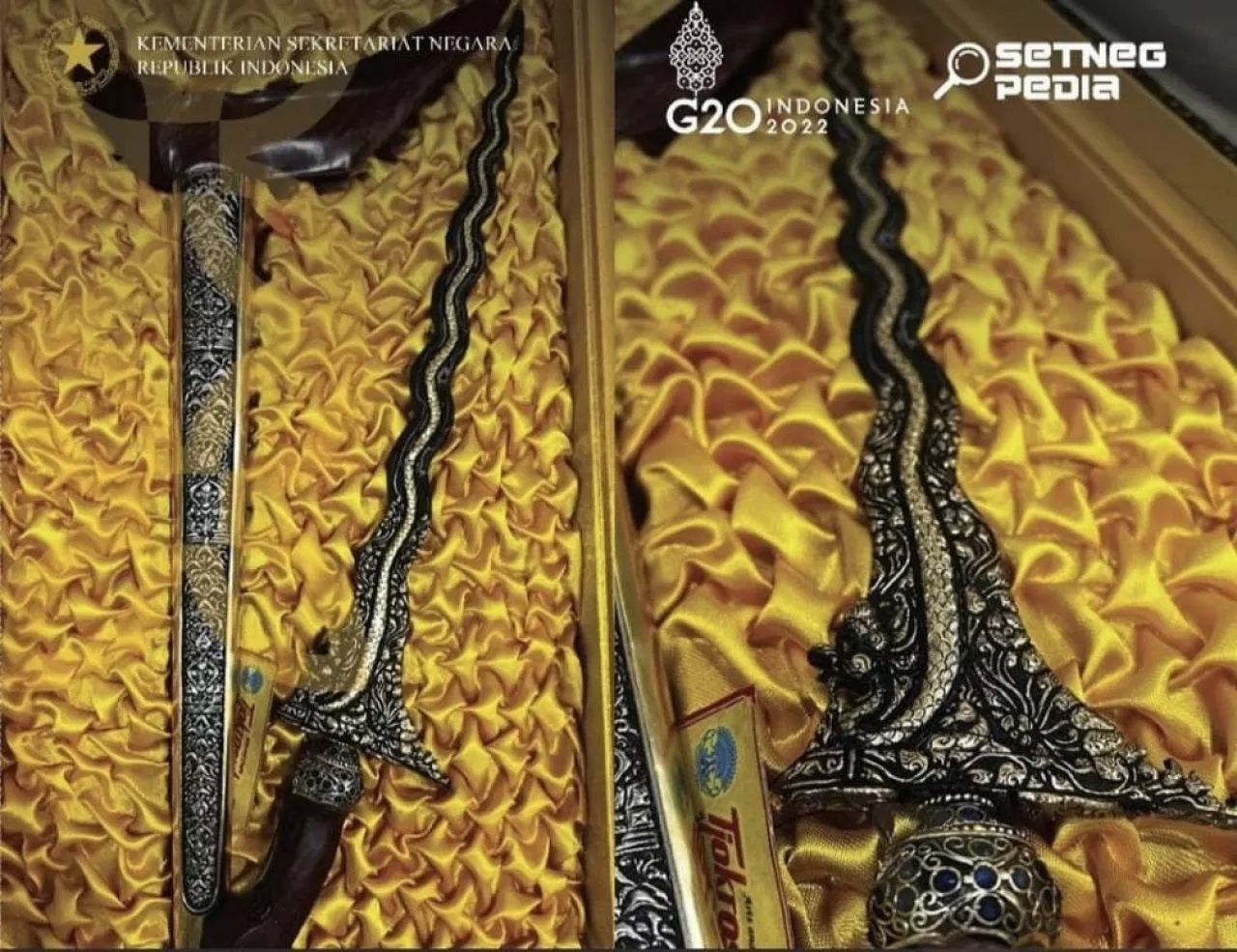 Keris Aeng Tongtong Sumenep Jadi Souvenir KTT G20, Gubernur Khofifah : Bangga