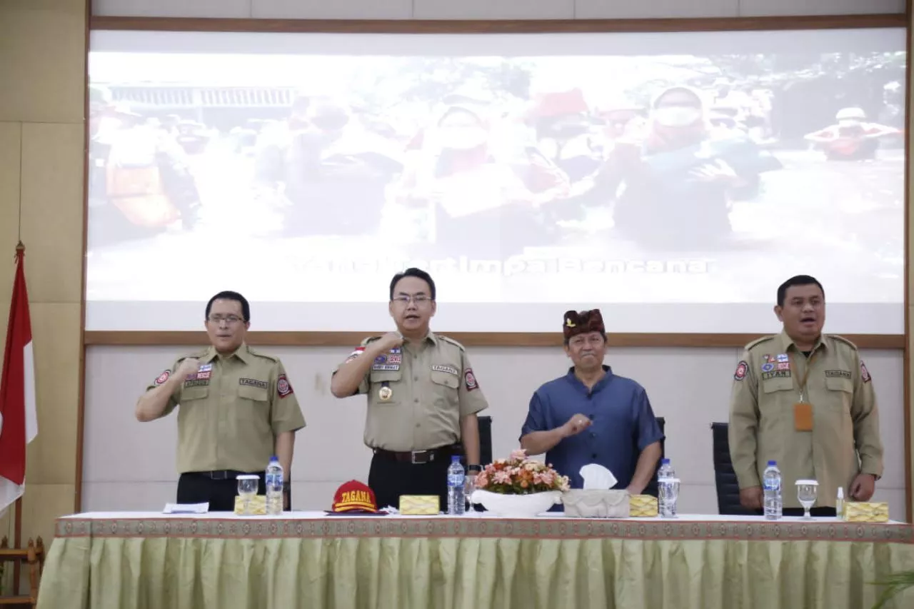 Sekjen Kemensos Minta Tagana Perkuat Mitigasi Bencana