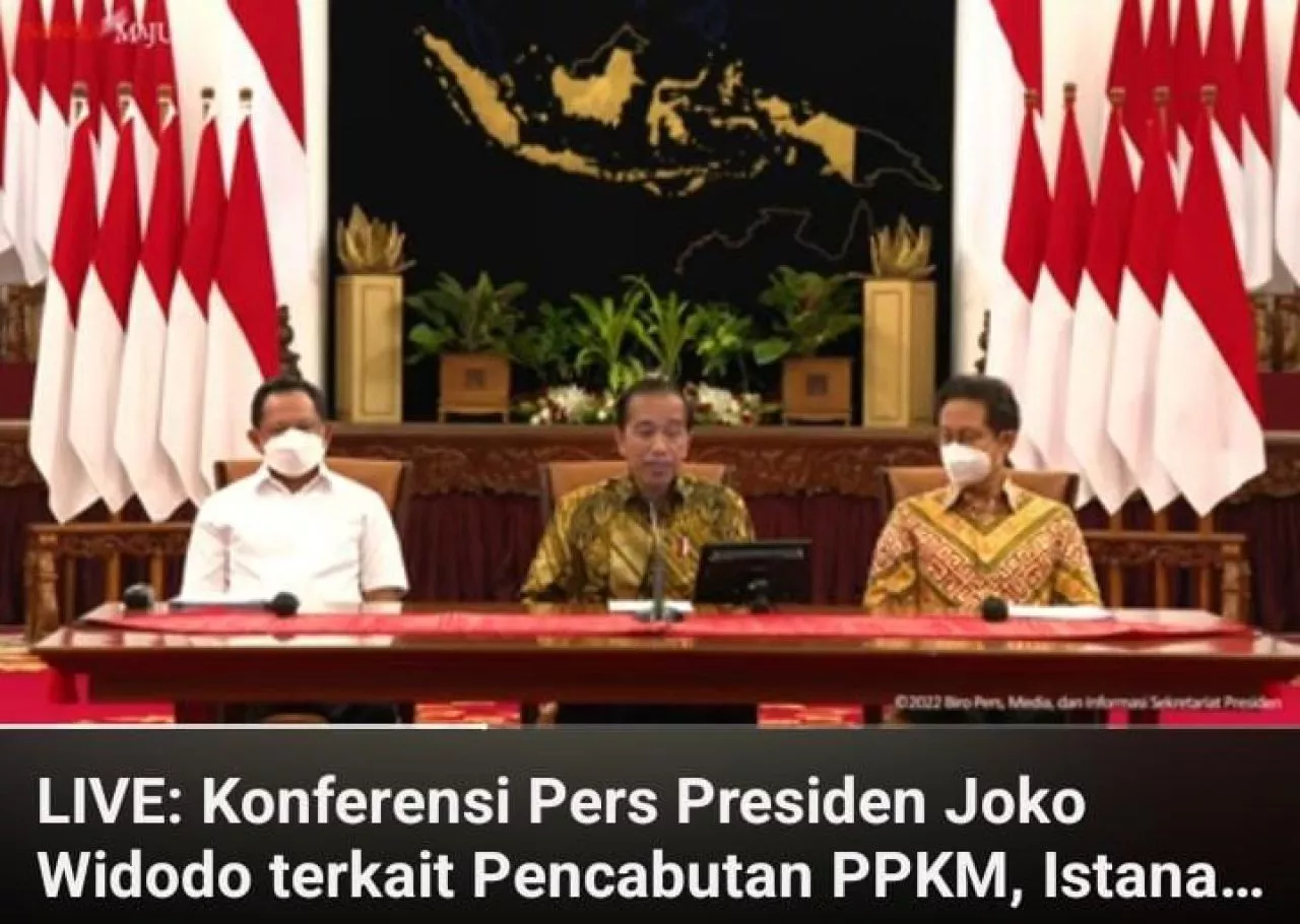 Presiden Jokowi Resmi Cabut PPKM Hari ini