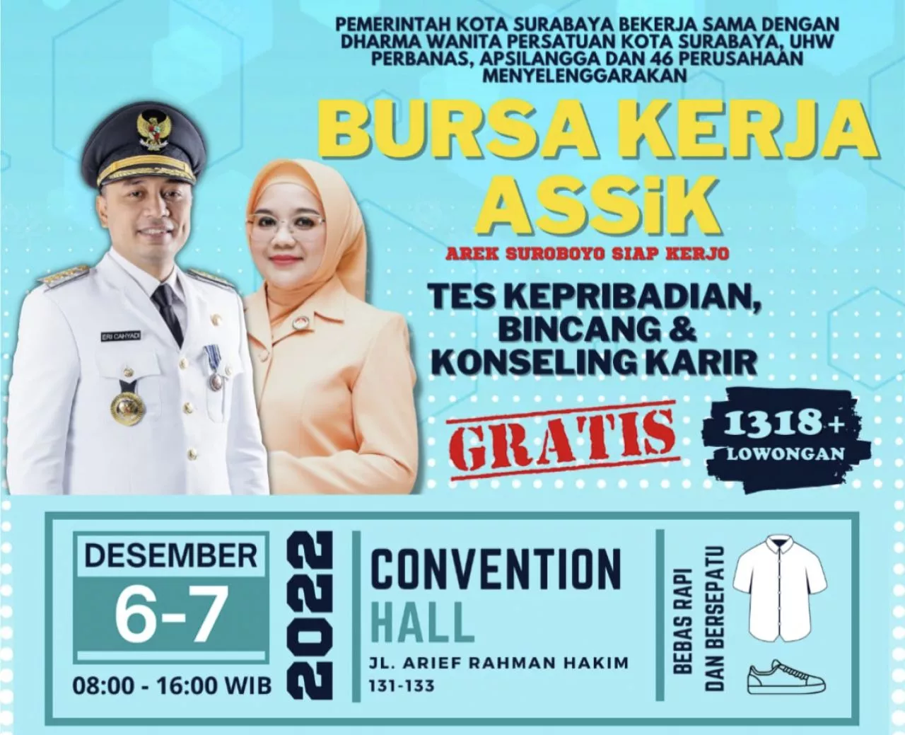 Pemkot Surabaya Gelar Job Fair 2022, Tersedia 1.318 Lowongan Pekerjaan Lho!