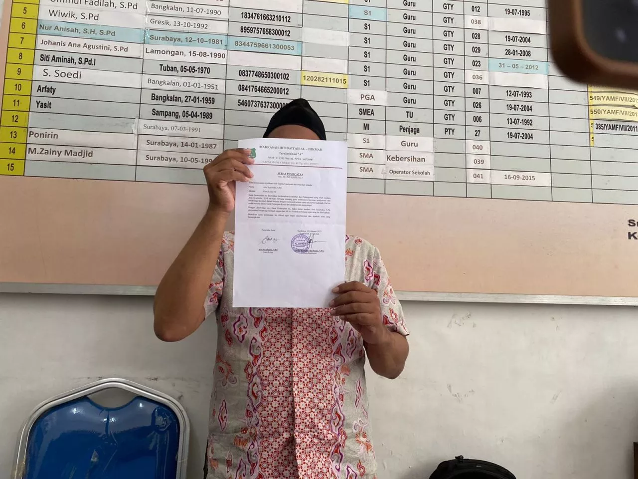 Modus Belajar Indra Perasa, Oknum Guru MI Surabaya Diduga Lecehkan Sejumlah Siswi