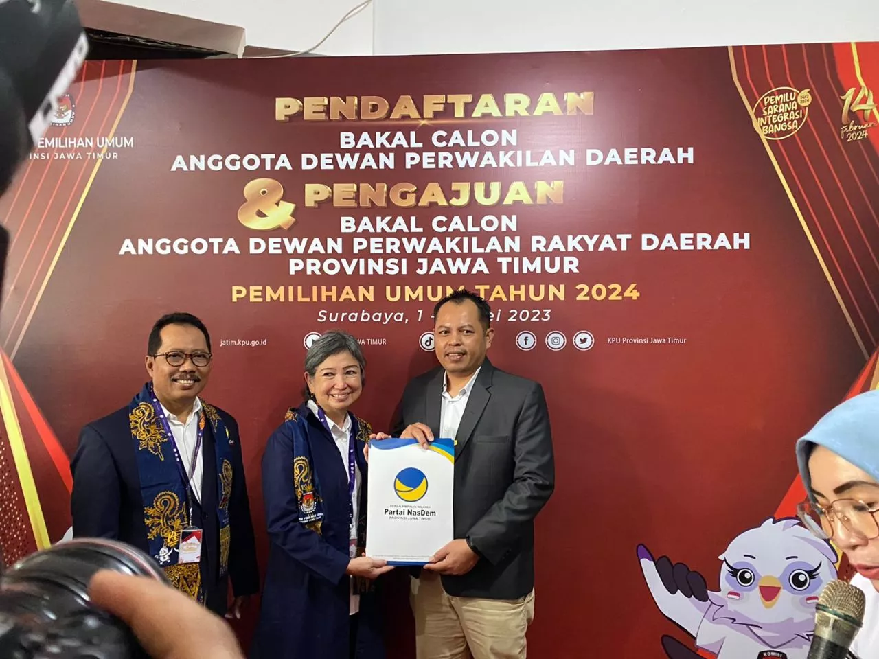 Nasdem Daftarkan 120 Bacaleg, Target 19 Kursi dan Optimis Juara Pemilu 2024