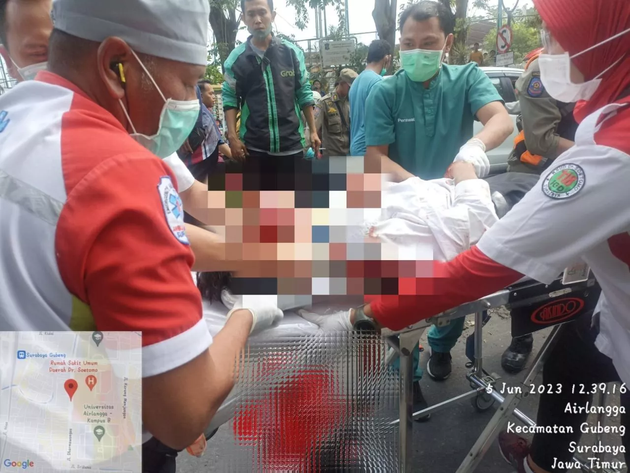 Kecelakan Ganda di Dharmawangsa, Seorang Pelajar Surabaya Tewas