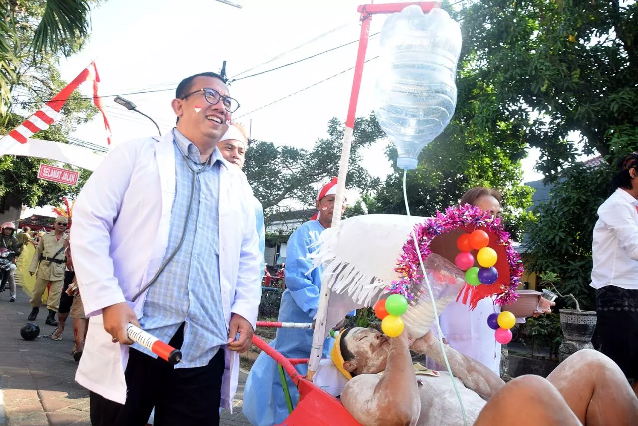 Anak Djoko Widodo ikut Karnaval Perjuangan di Surabaya