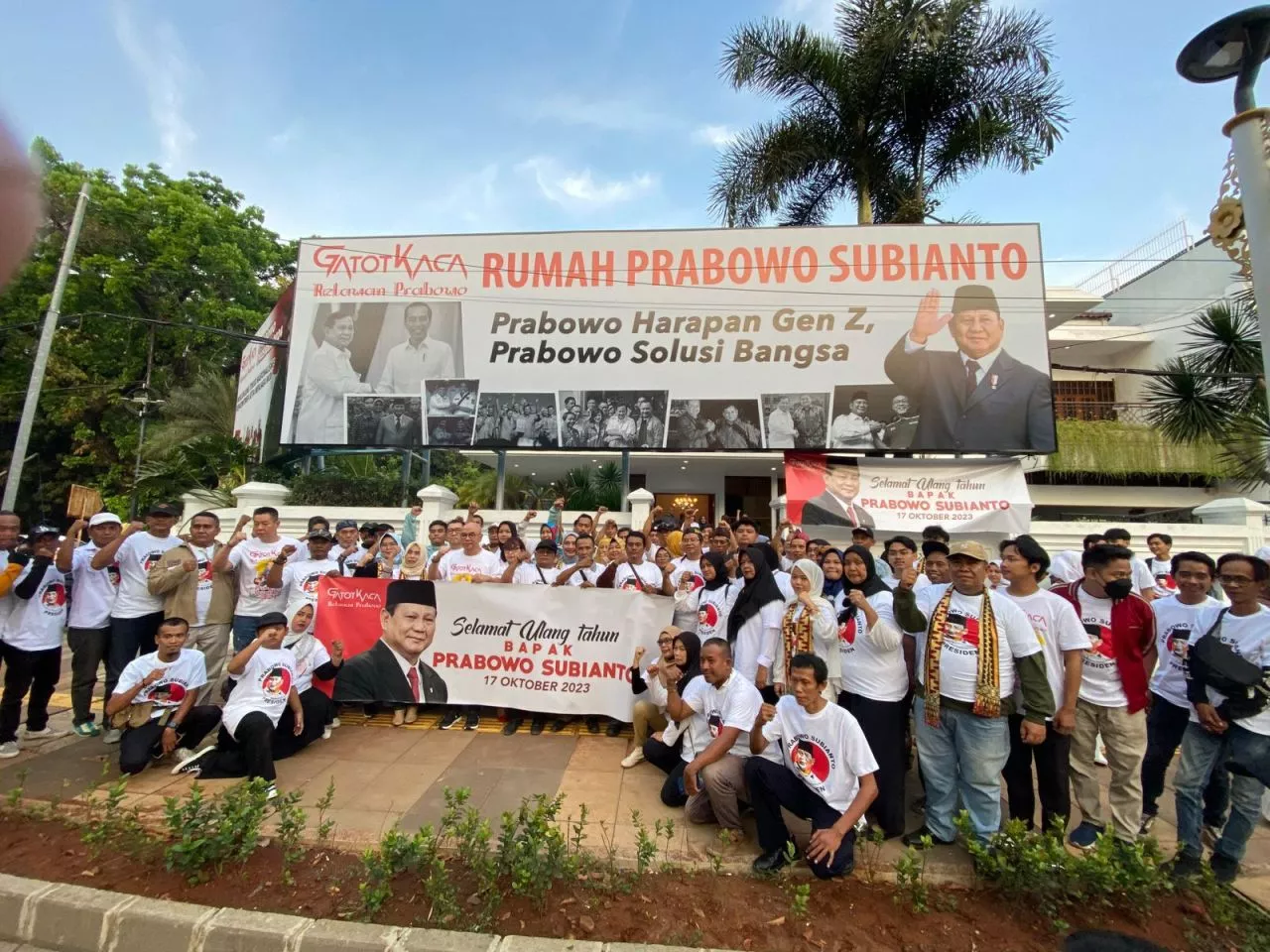 Gatotkaca Resmikan Rumah Relawan Sekaligus Posko Pemenangan Prabowo di Kebayoran Baru Jaksel