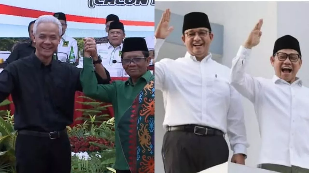 Anies-Muhaimin dan Ganjar-Mahfud Rebutan Target Suara 70 Persen di Surabaya