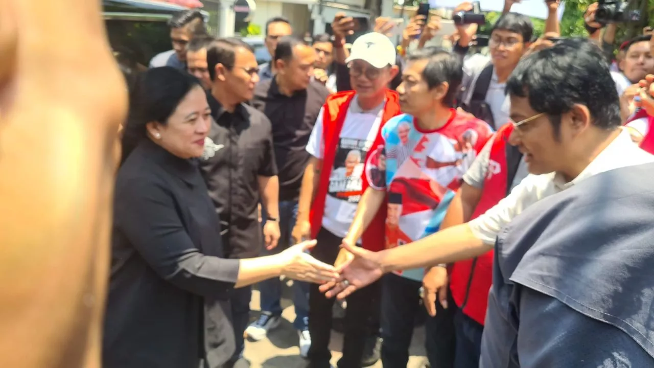 Puan Maharani Resmikan Rumah Pemenangan Ganjar-Mahfud di Surabaya