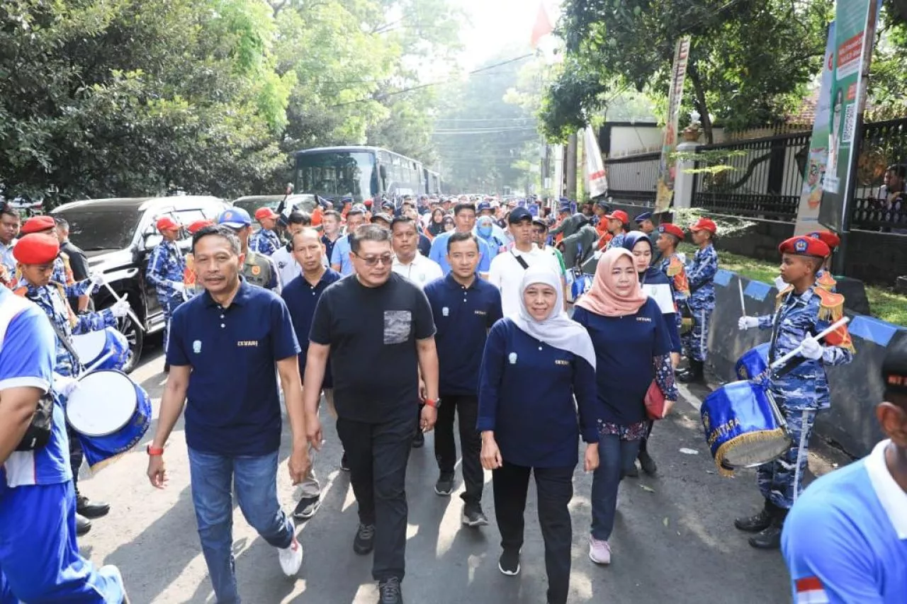 Jalan Sehat Bakorwil III Malang Jadi Acara Pamungkas HUT Ke-78 Pemprov Jatim