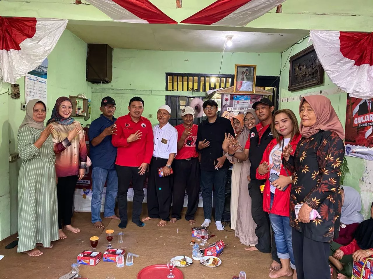 Jurkam Ganjar-Mahfud Jatim Fuad Benardi Resmikan Posko Pemenangan di Surabaya