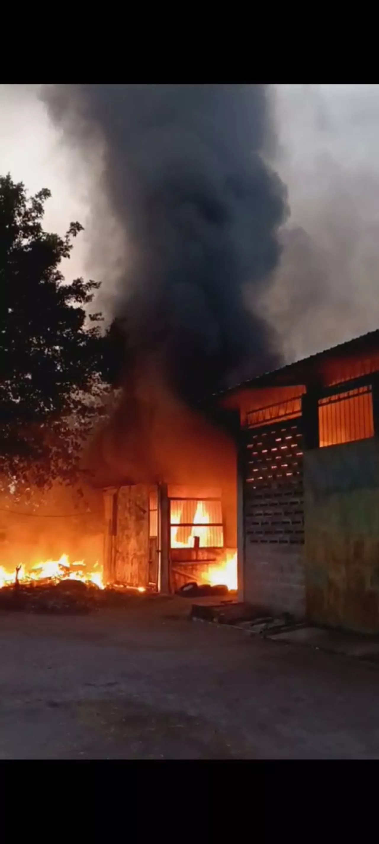 Gudang Plastik di Raya Mastrip Surabaya Terbakar, 11 Unit Damkar Dikerahkan