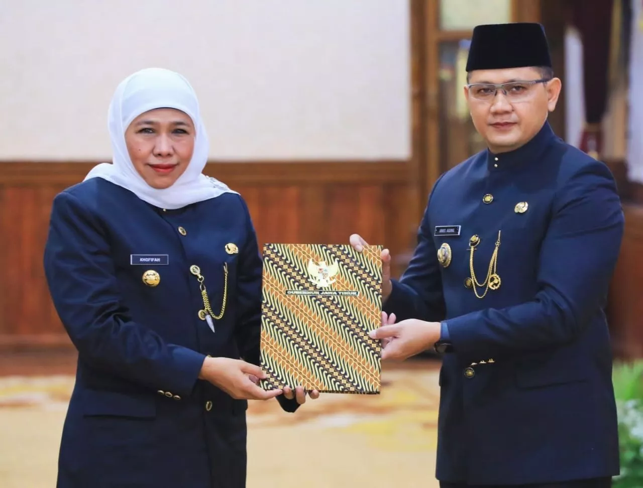 Jabatan Pj Walikota Batu Diperpanjang, Gubernur Khofifah Pesankan Kondusivitas Pemilu 2024