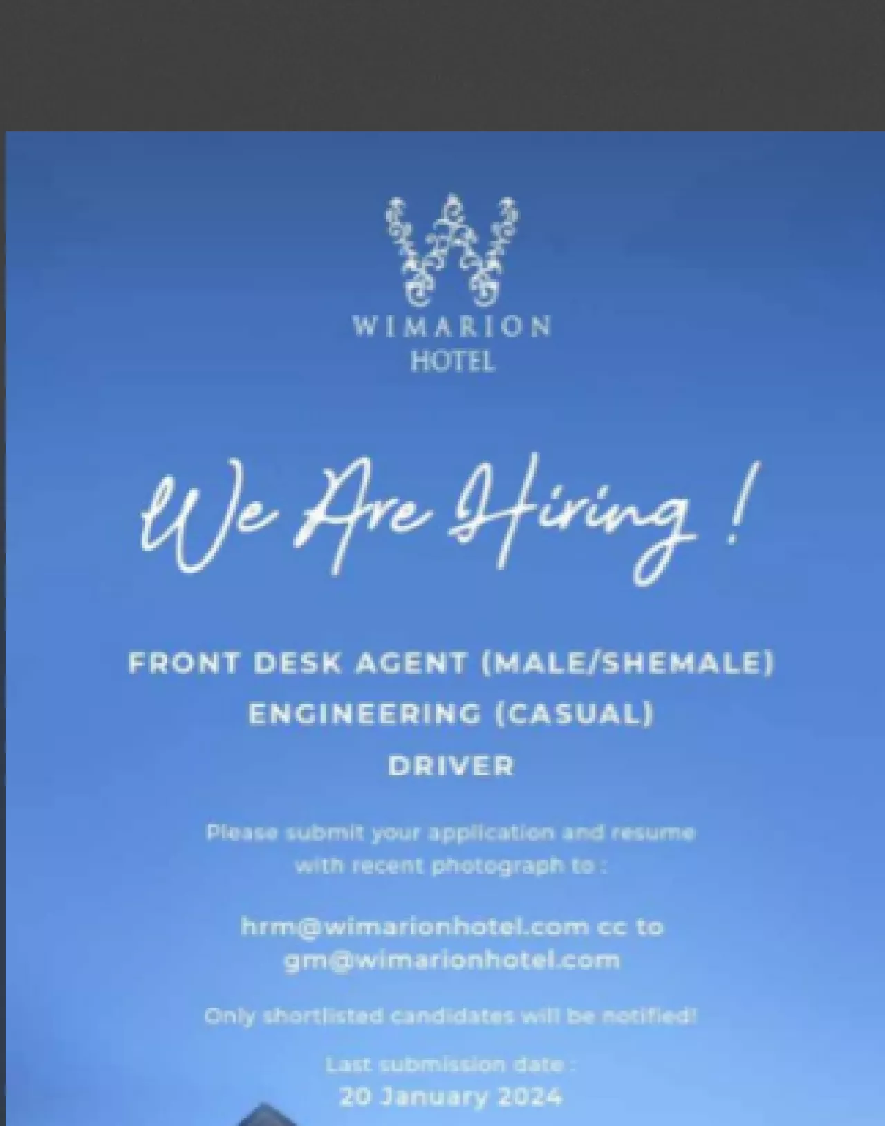 Wow! Hotel ini Buka Lowongan untuk Waria