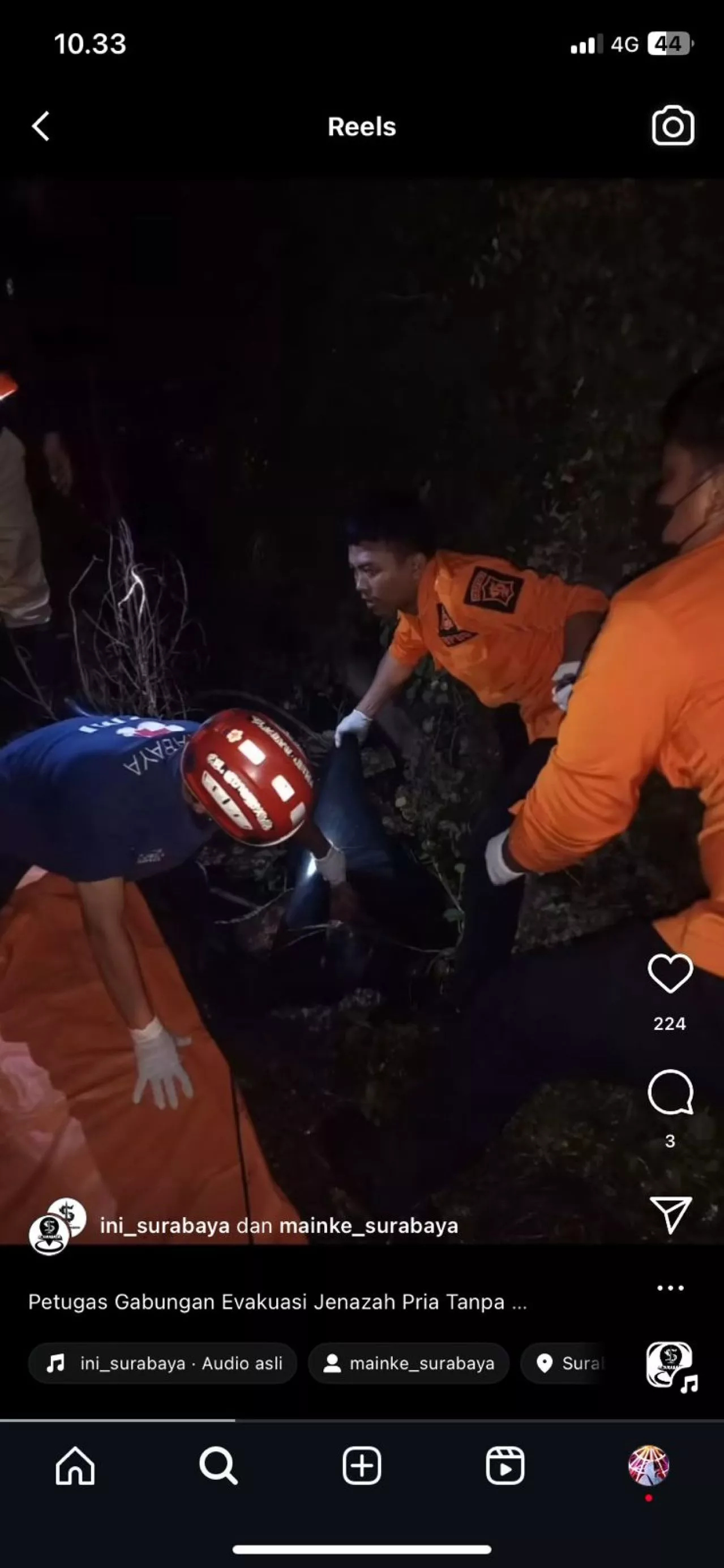 Pria Tanpa Identitas Ditemukan Tewas Dalam Selokan di Surabaya