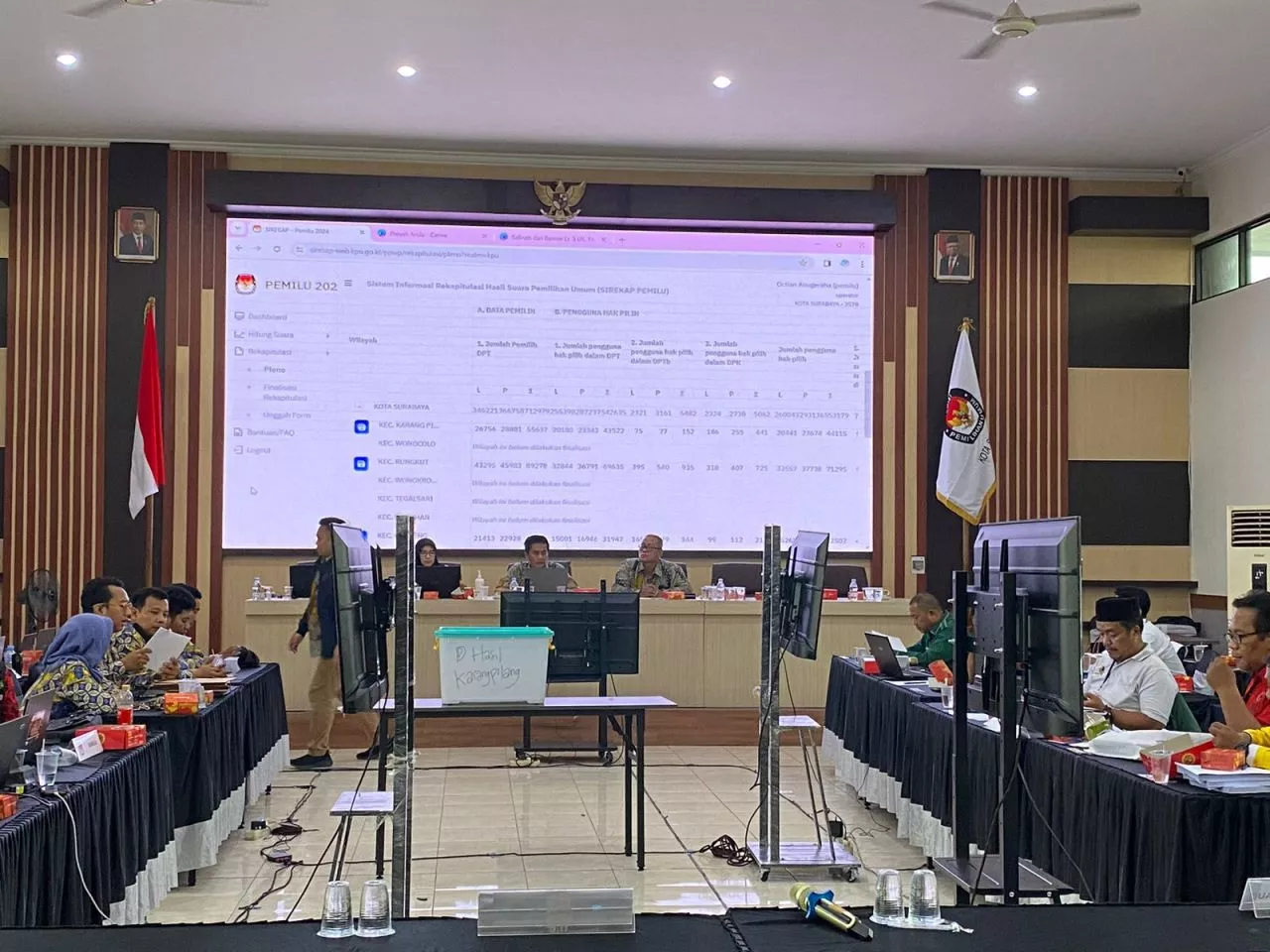 Rekapitulasi Pemilu 2024 Tingkat Surabaya Dimulai, Baru Satu Kecamatan Siap Bacakan Hasil