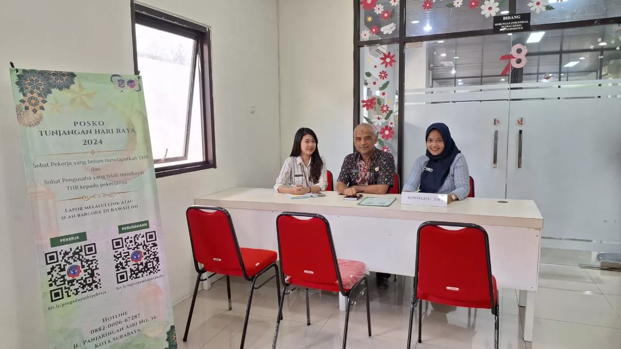 Ini Posko Pengaduan Soal Tunjangan Hari Raya di Surabaya