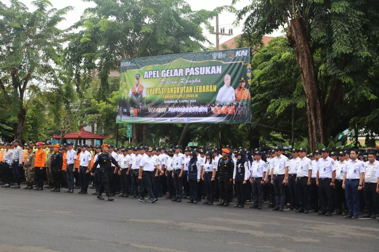 KAI Daop 8 Surabaya Kerahkan Ratusan Personel Amankan Mudik Lebaran 2024