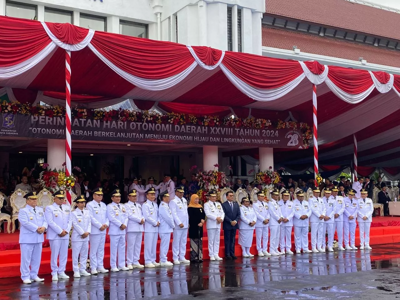 Jadi Tersangka Korupsi, Bupati Sidoarjo Tak Hadir di Acara Puncak Hari Otoda