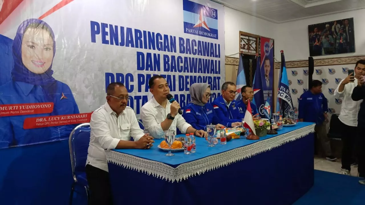 Setelah PDIP PKB, Eri-Armuji Kini Daftar Pilwali ke Demokrat Surabaya