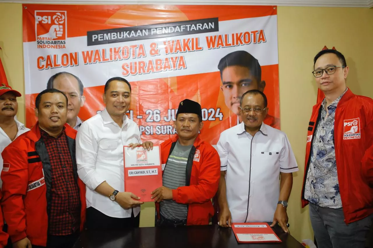 Daftar Pilwali ke PSI, Eri Cahyadi: Membangun Surabaya Tak Bisa One Man Show