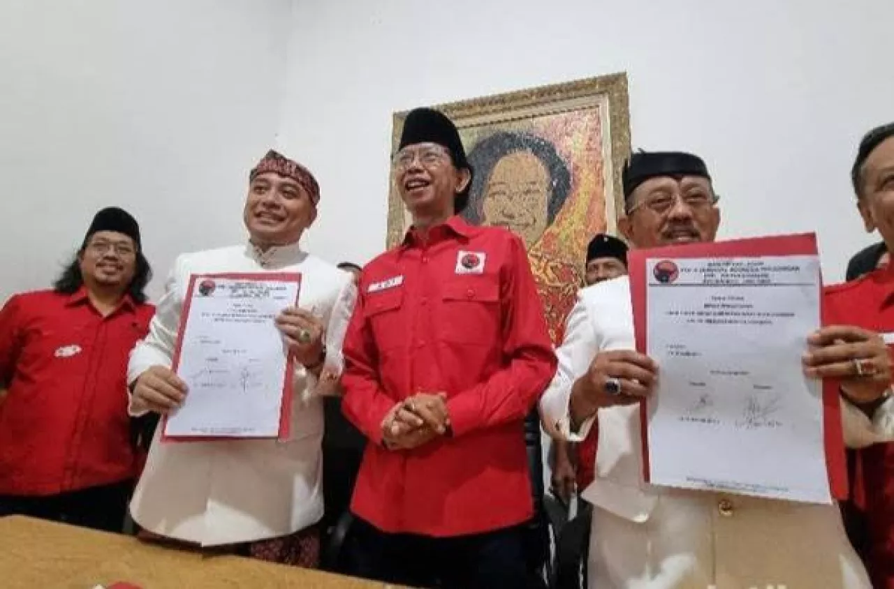 Fiks! Besok PDIP Berikan Rekom Eri Cahyadi-Armuji Maju Pilwali