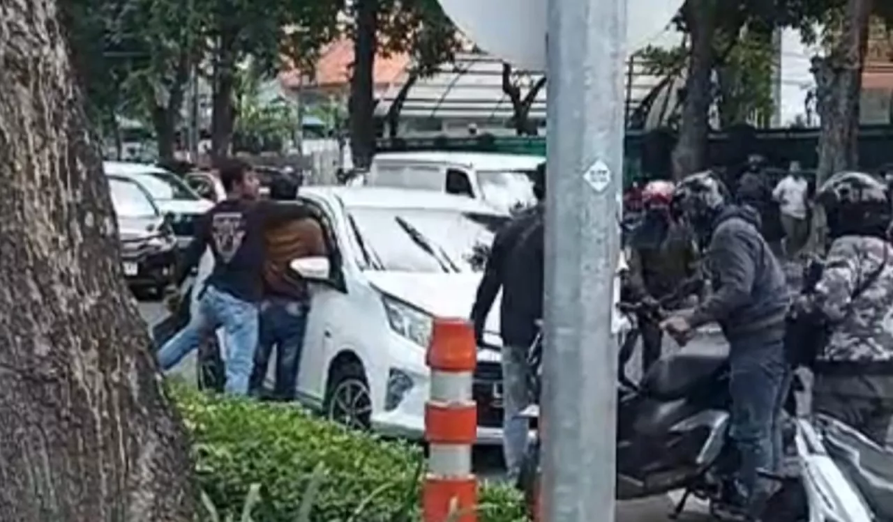 Aksi Polisi Sergap Curanmor di Jalanan Surabaya Berakhir Dramatis