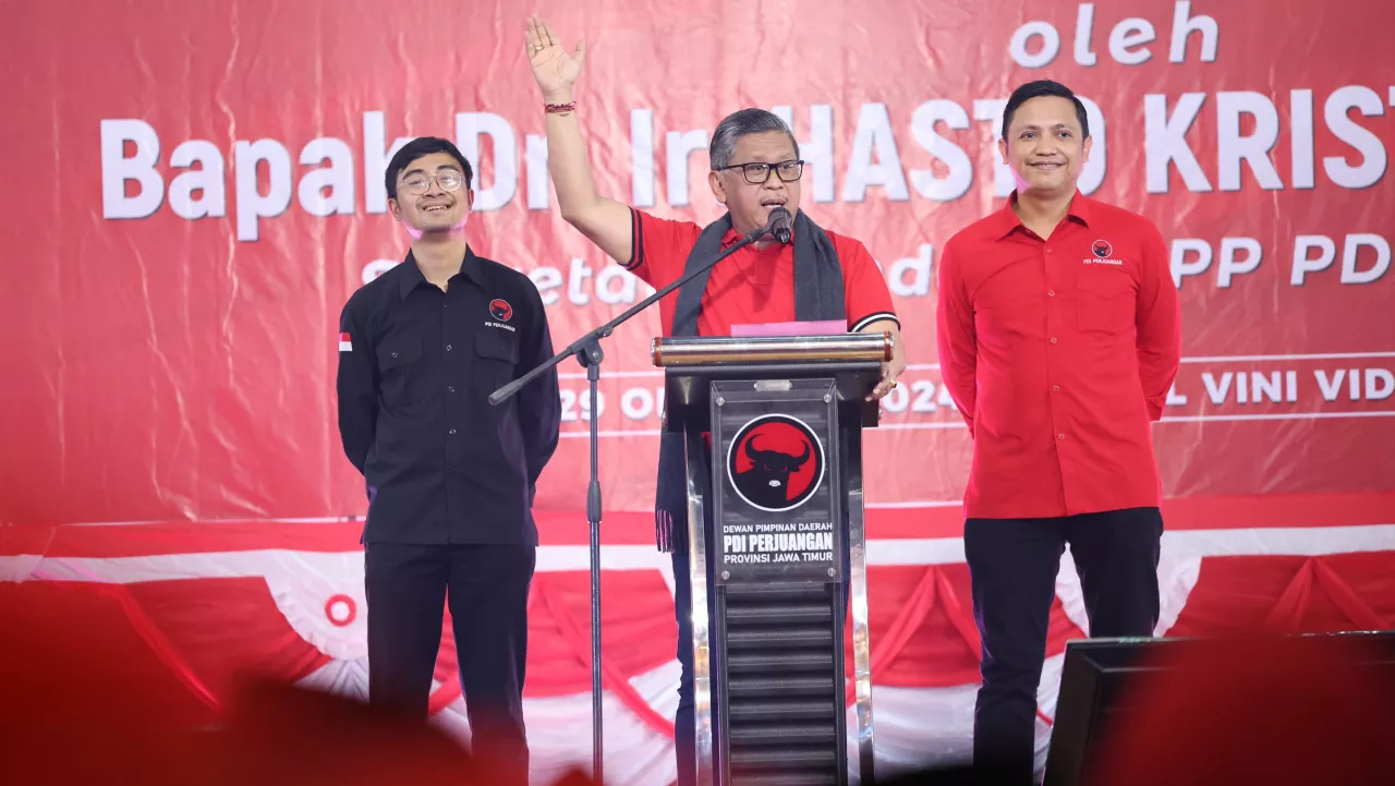 Sekjen PDIP Hasto Minta Dapil Gerak Menangkan Risma-Gus Hans