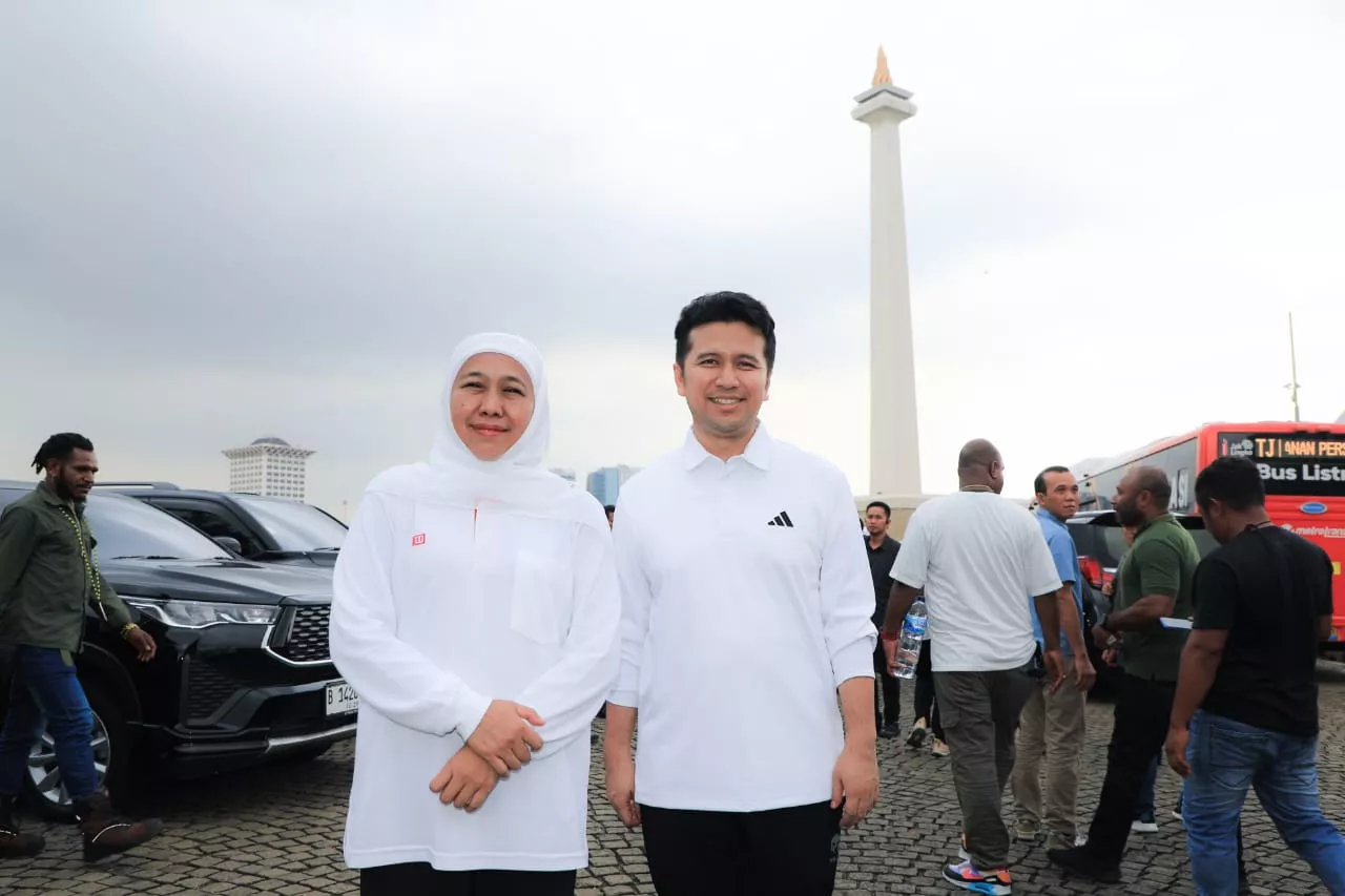 Latihan Baris Berbaris, Khofifah: Ini Simbol Kesatuan Pembangunan Nasional