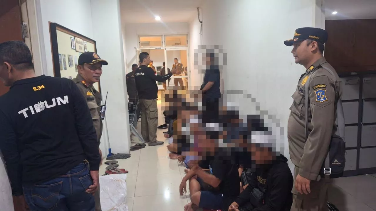 Pesta Miras di Area Kenjeran, 30 Pemabuk Diringkus Satpol PP Surabaya
