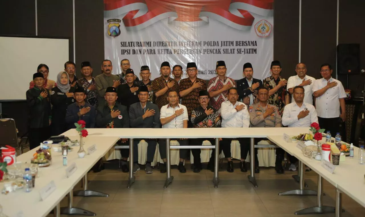 Polda Jatim dan Perguruan Pencak Silat Jalin Kerja Sama Jaga Kamtibmas