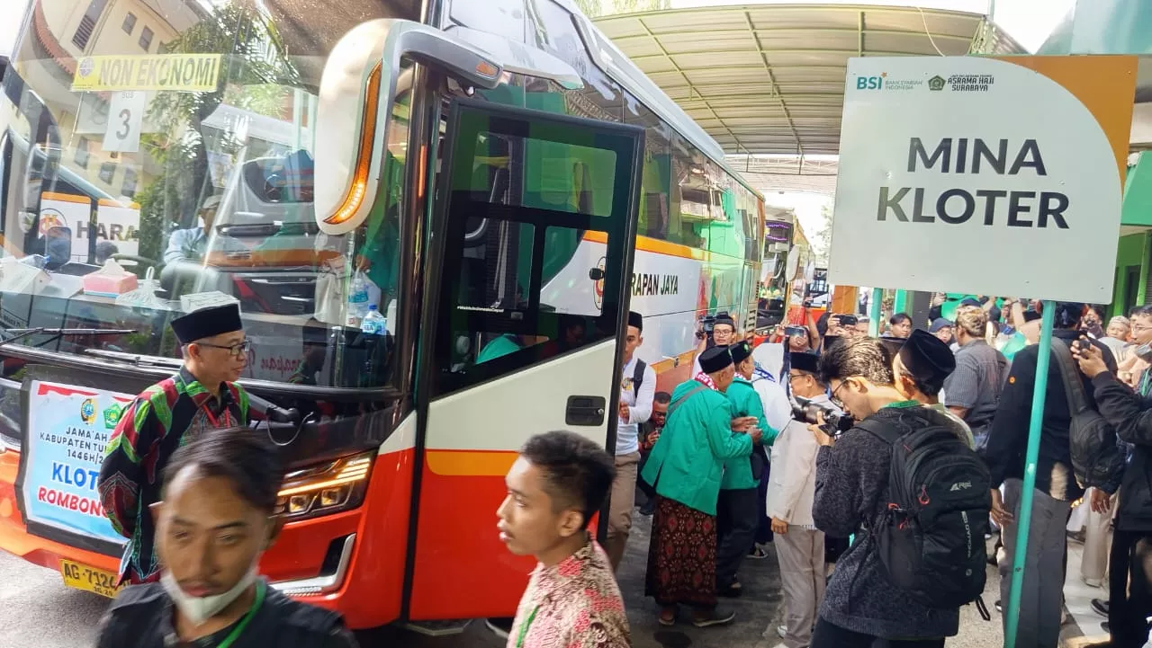 Embarkasi Haji Surabaya Siap Berangkatkan Kloter Pertama ke Tanah Suci   