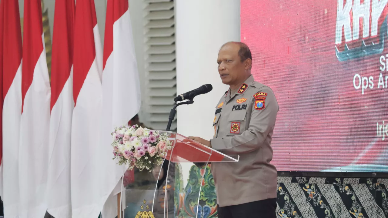 Kapolda Jatim Kukuhkan Satgas Sentot Prawirodirdjo Jelang 1 Suro di Madiun