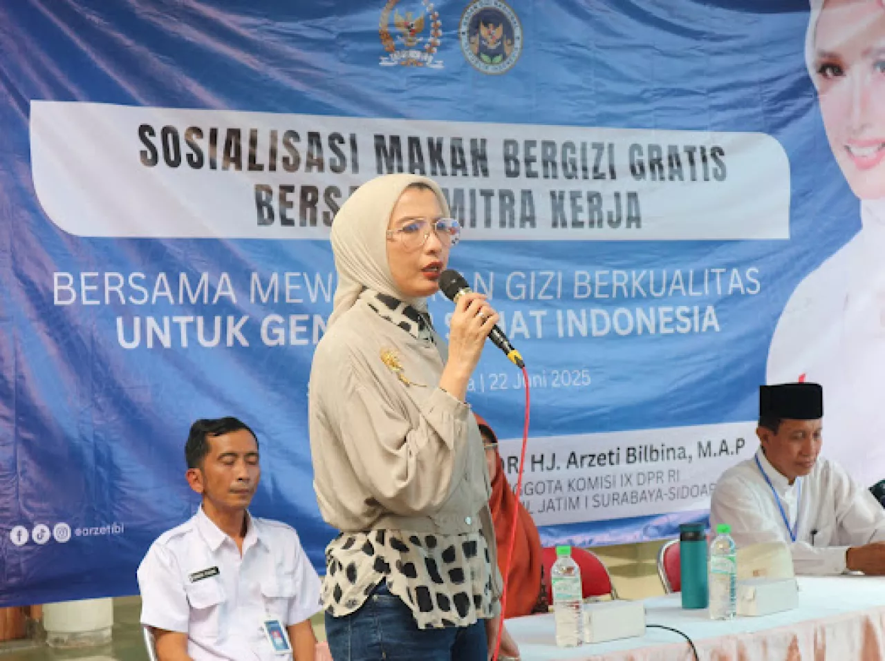 Arzeti Bilbina Ajak Warga Surabaya Peduli Gizi Anak Lewat Program MBG