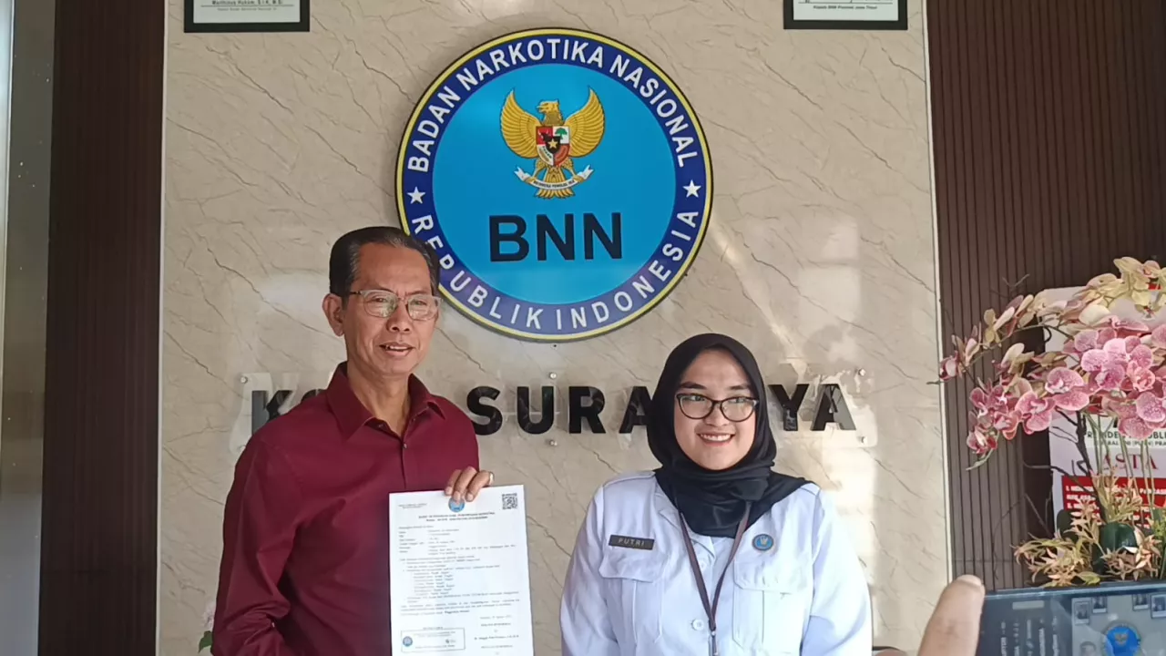 Tes Urine Sukarela, Ketua DPRD Surabaya Dinyatakan Bebas Narkoba